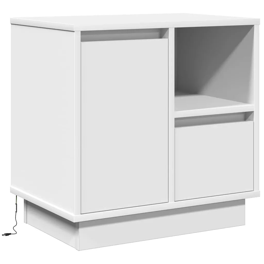 Armadio da Notte con cassetto 2 pcs Bianco 50 x 34,5 x 50 cm. 869579