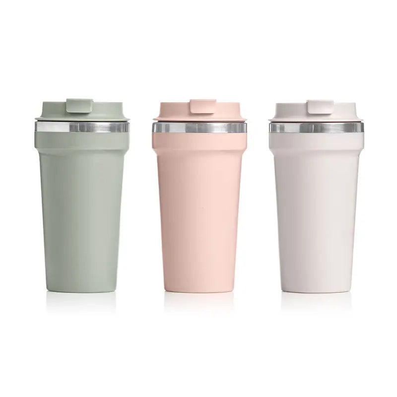 Bicchiere termico con coperchio 450 ml colori assortiti