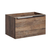Mobile sottolavabo VANTA rovere scuro 60 cm – Modulo sospeso con cassetti