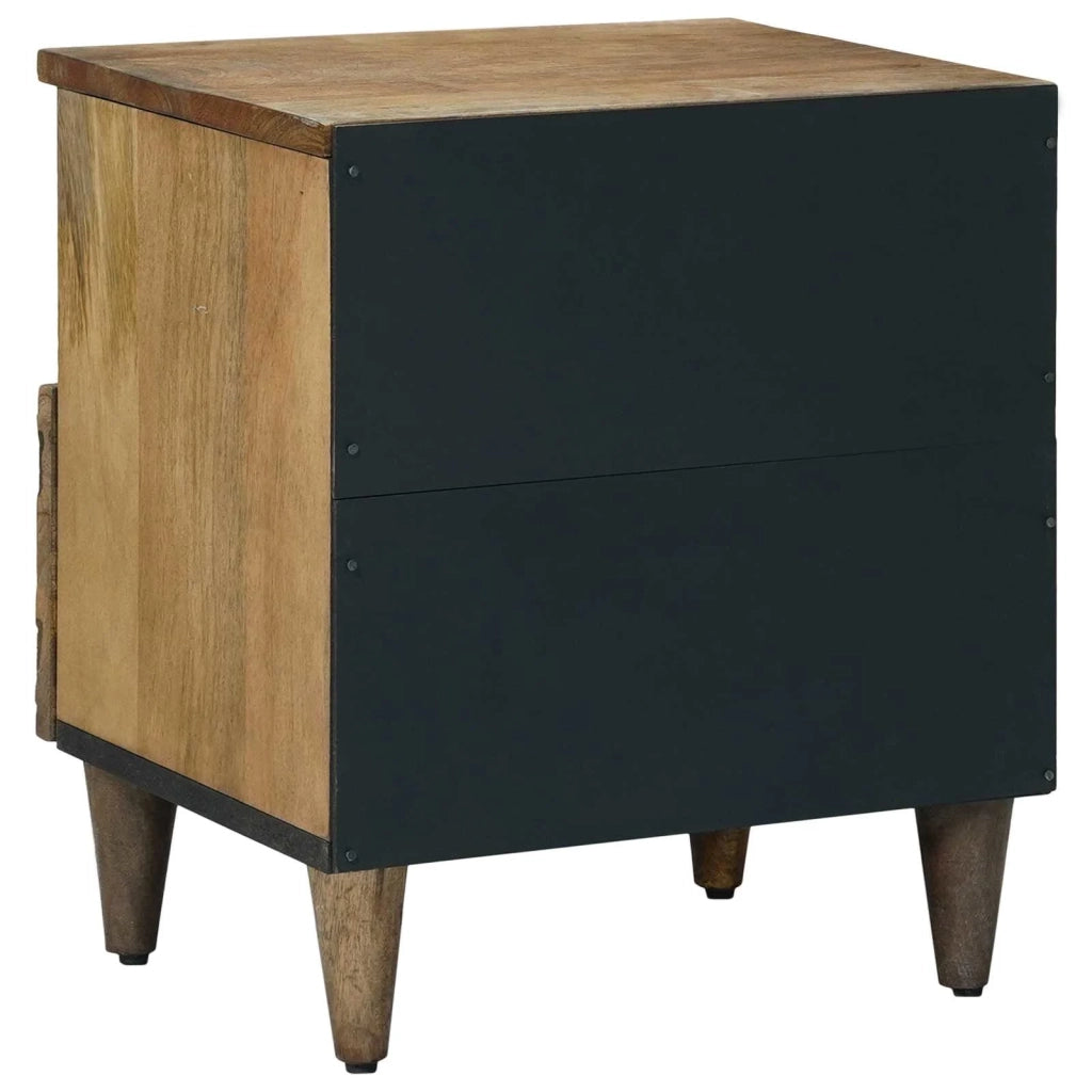 Mobiletto da Letto con cassetto 2 pcs Marrone 40 x 33 x 46 cm 4018339
