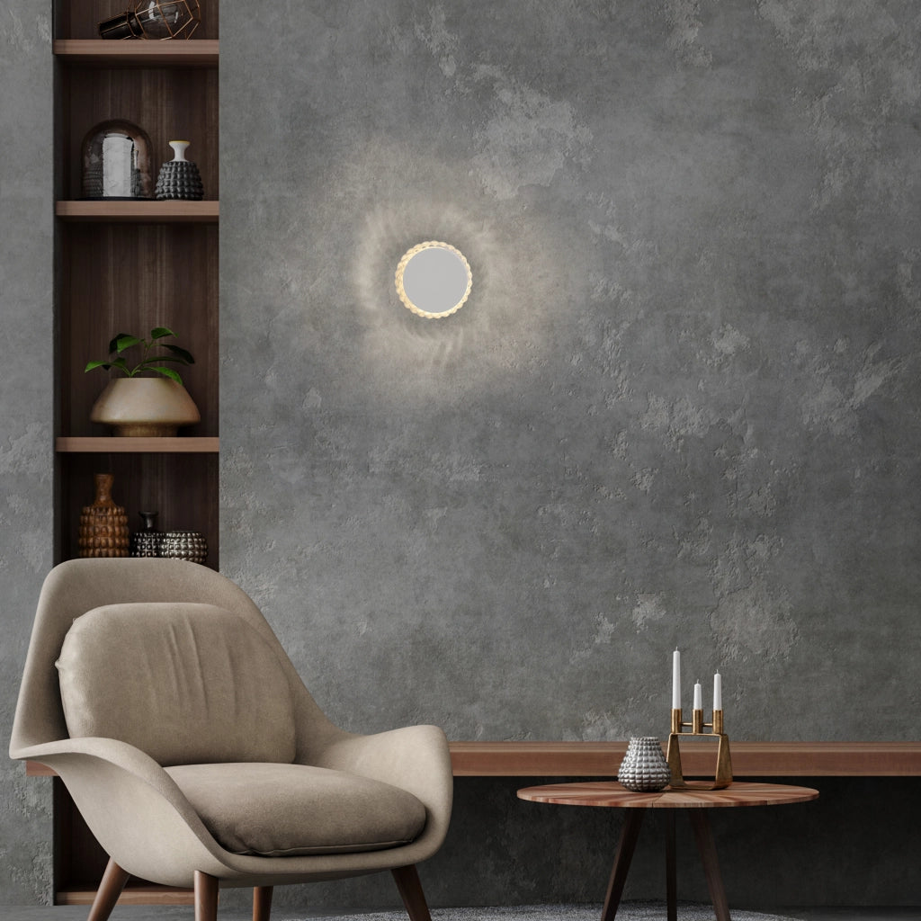 Applique moderna rotonda bianca LED 5W JustLight IGO