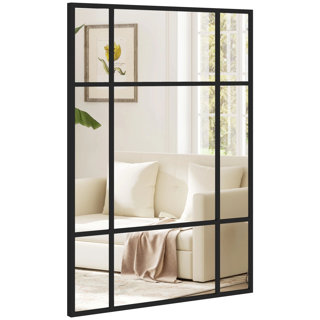 Specchio da Parete Rettangolare ¨C Minimal ¨C Nero 70x50 cm