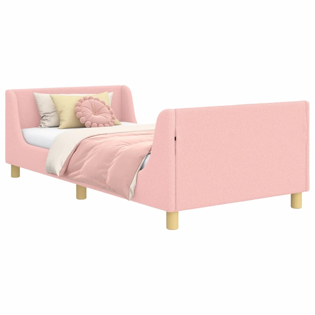 Struttura letto bambini con testata Rosa 90 x 190 cm