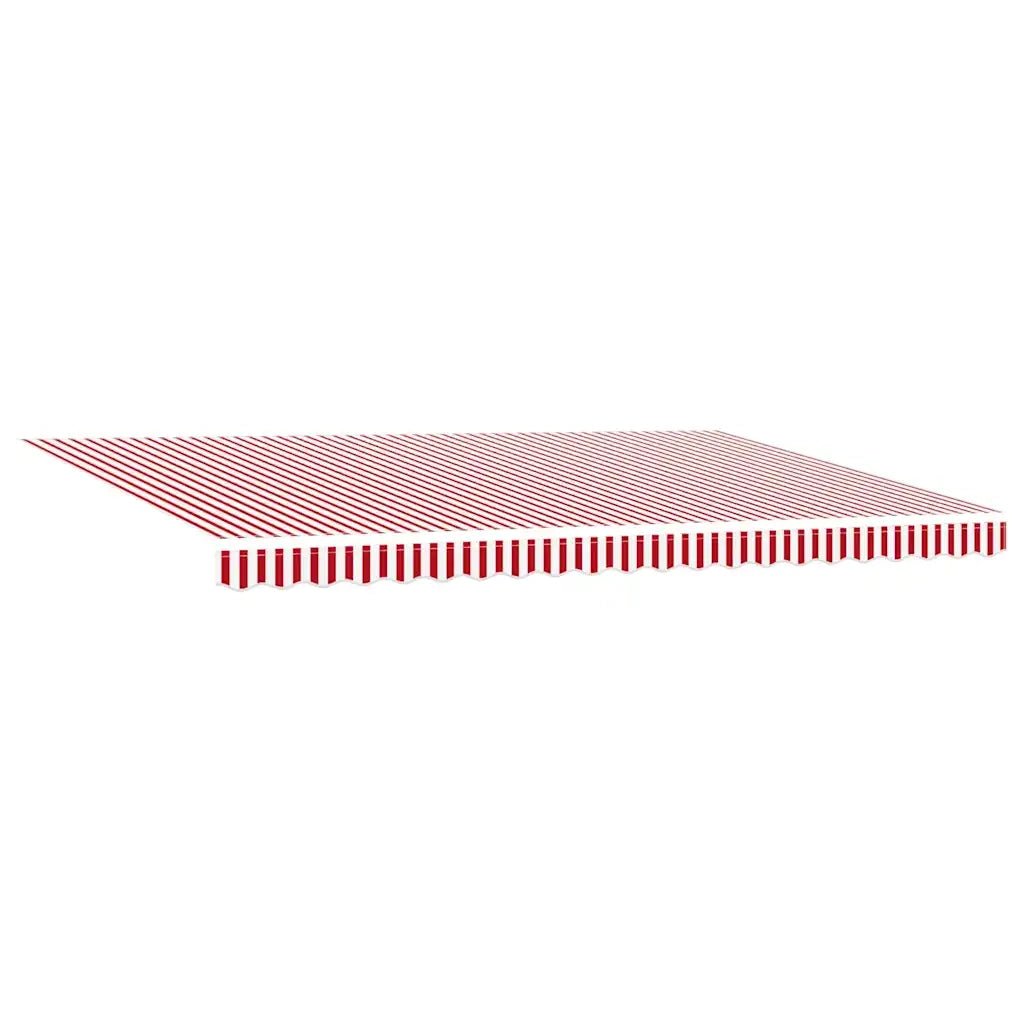 Tenda Retrattile Rosso e Bianco 500 × 300 cm 3331264