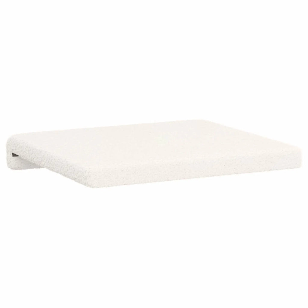 Cuscino per panchina 2 pcs Tessuto Sherpa Crema 42043073