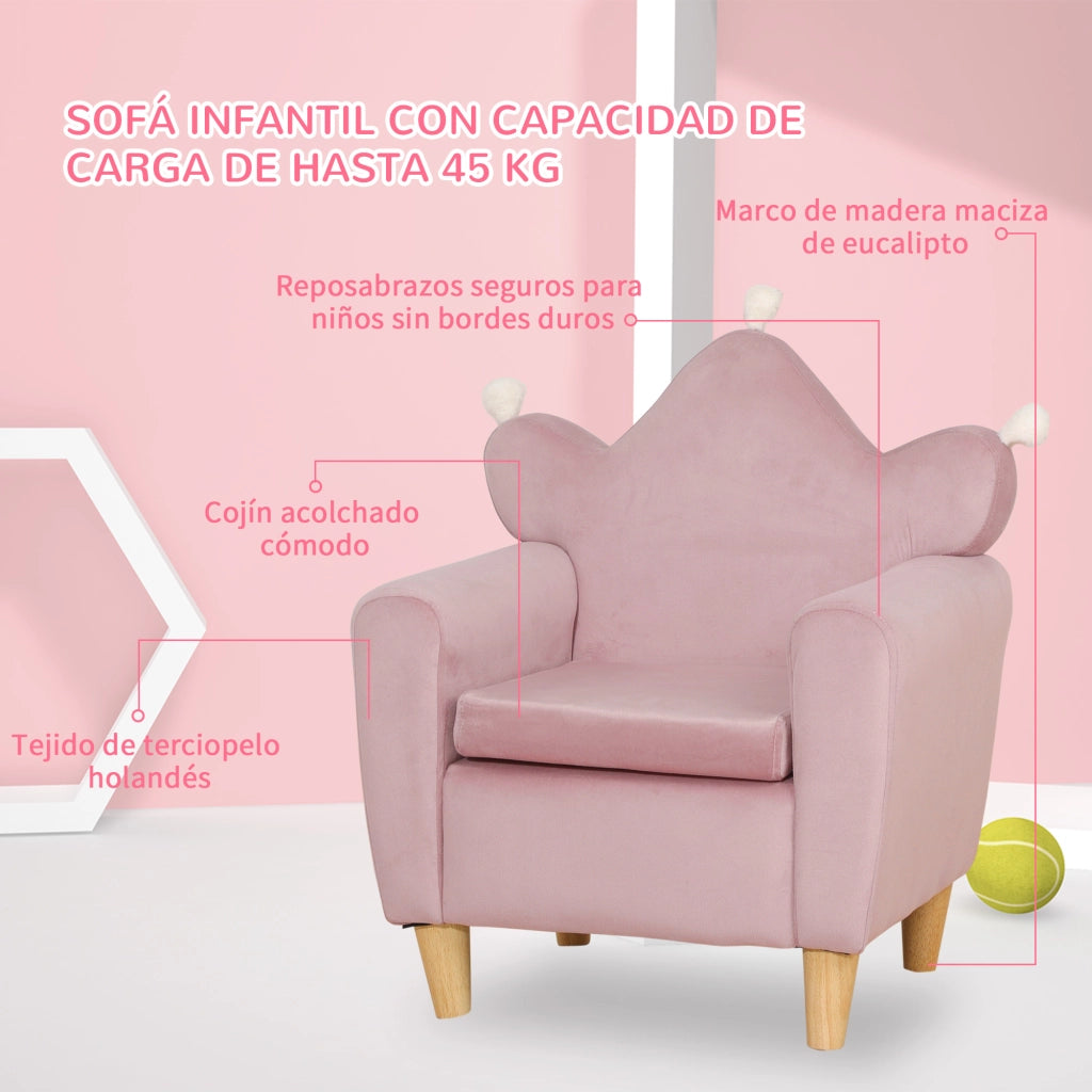 Poltrona Bambini ¨C Minimal ¨C Rosa 50x42x58