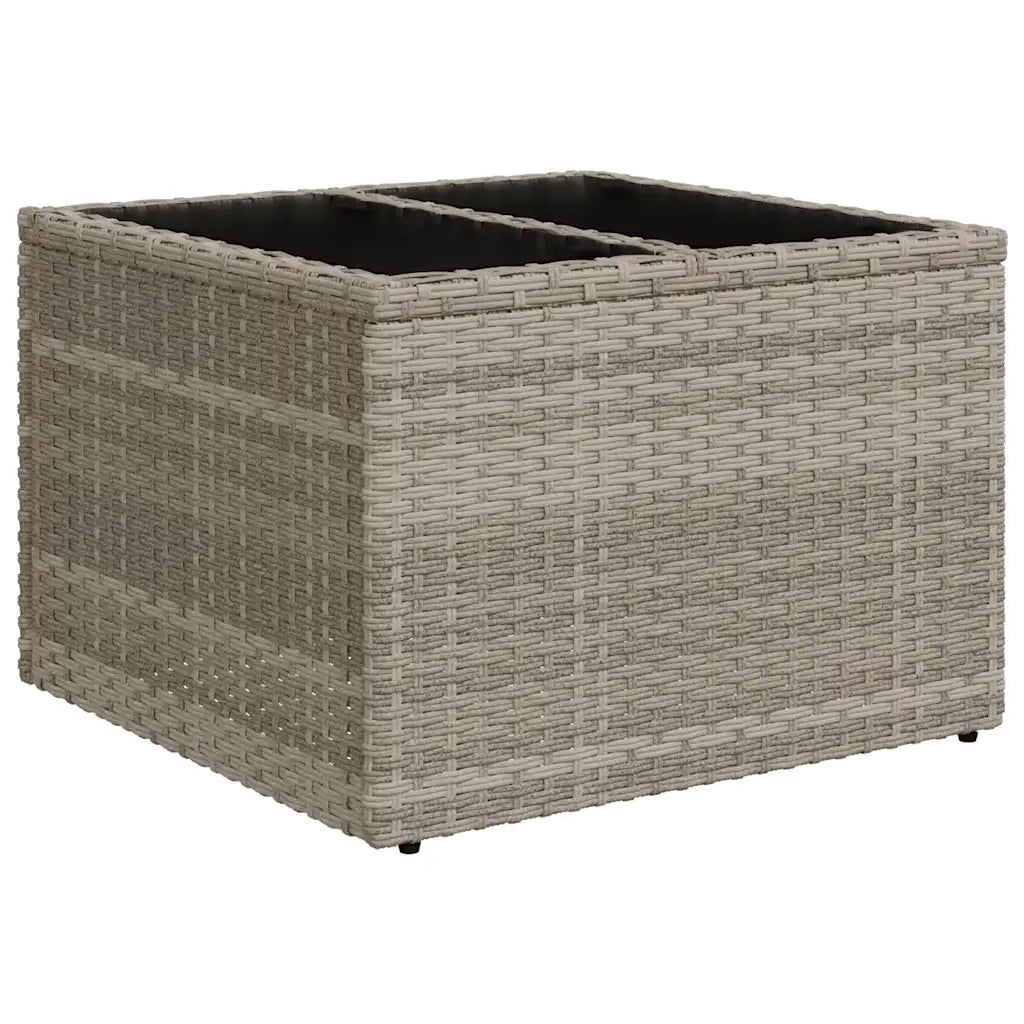 Set Divano da Giardino 9pz con Cuscini Grigio Chiaro Polyrattan 3219951