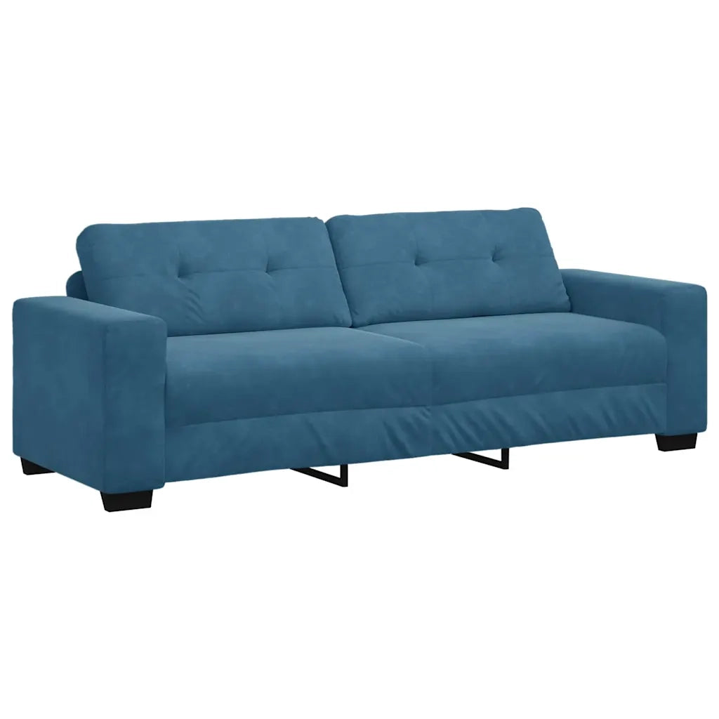 Set di divani 3 pcs Blu 221 x 80 x 80 cm Velluto 3324648