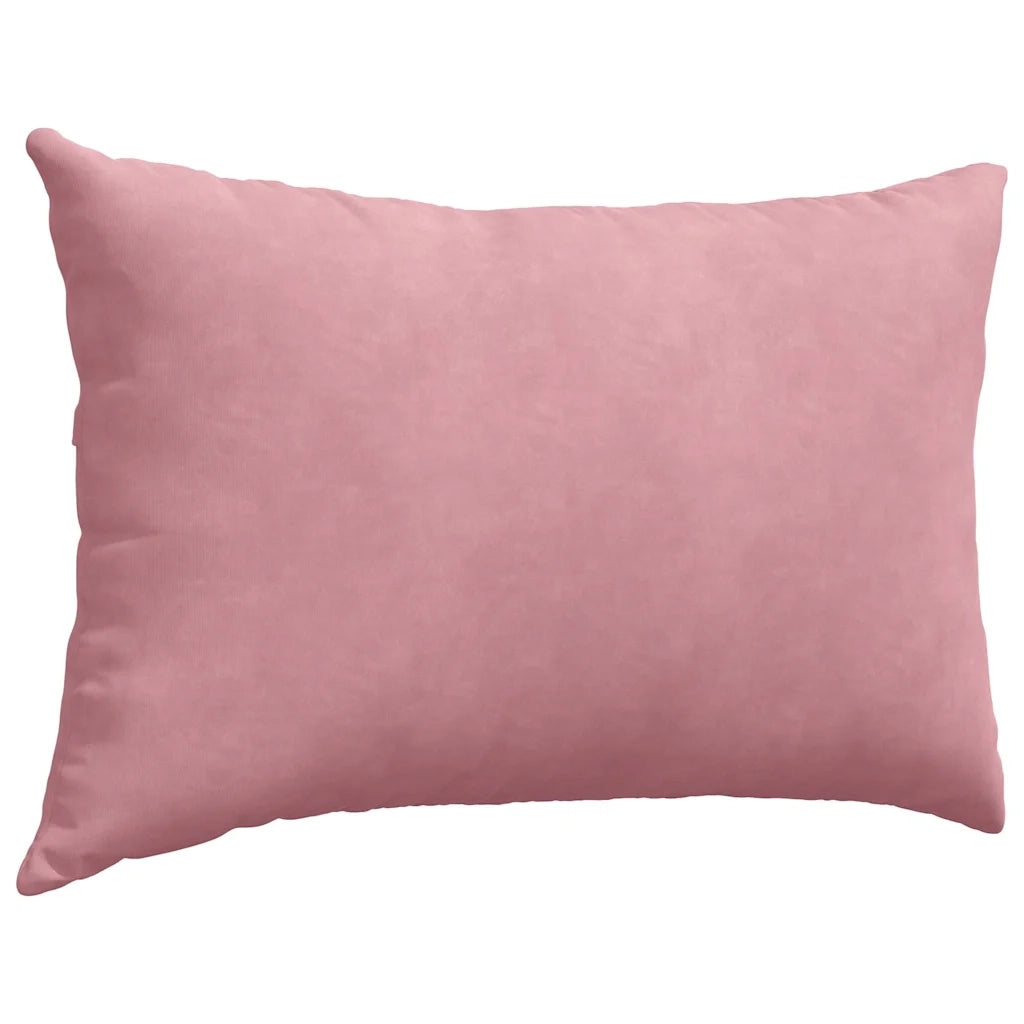 Cuscini da Divano 2 pz-Set di 2 Cuscini per Sofa Rosa 60 x 40 cm Tessuto in Cords