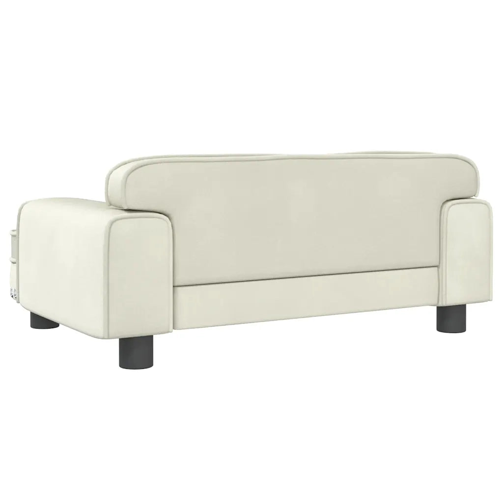 Lettino per Cani Crema 70x45x30 cm in Velluto 171888