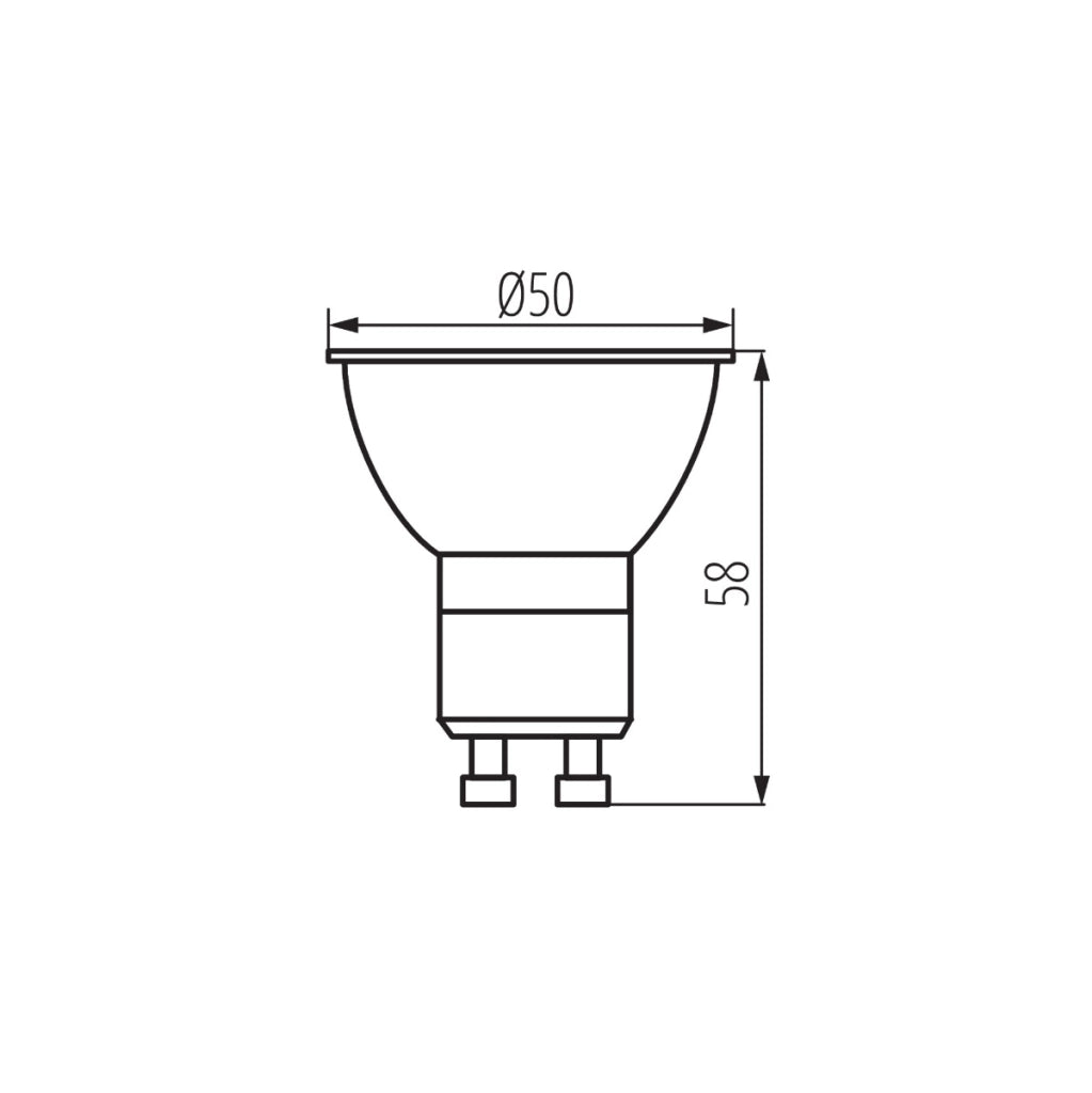Kanlux LED Lampadina GU10 7W 1000lm 3000K luce calda