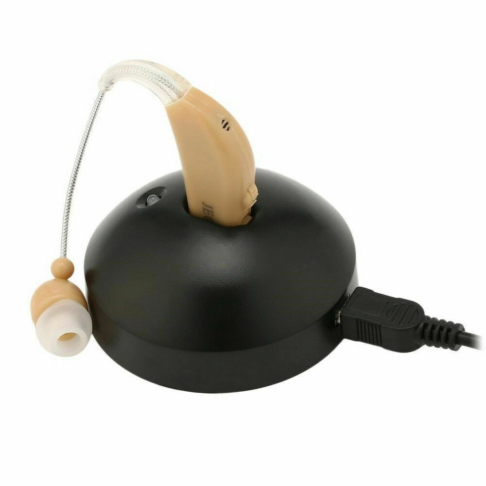 Trade Shop - Apparecchio Acustico Regolabile Usb Ricaricabile In Ear Amplificatore Acustico -