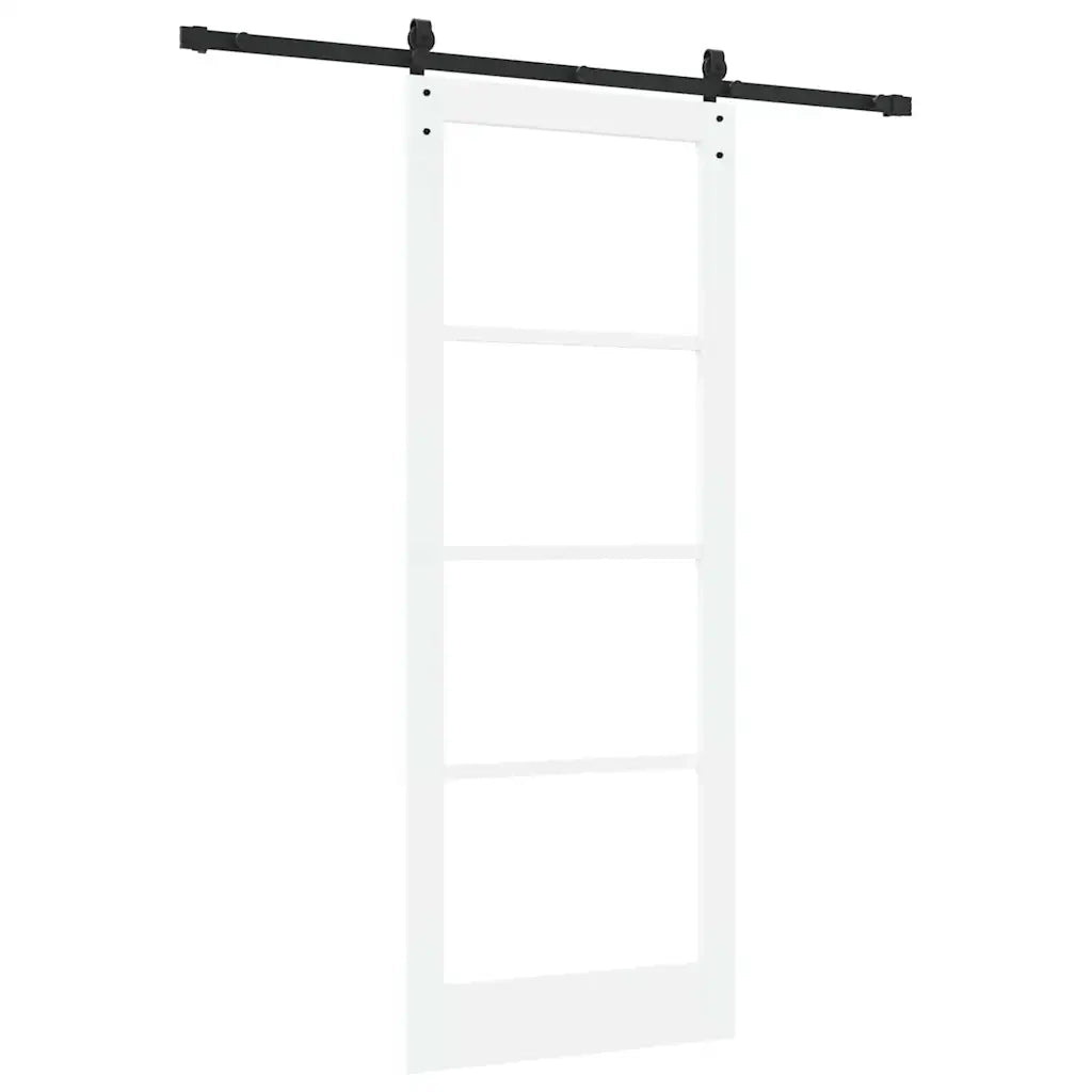 Porta scorrevole ORKDAL Bianco e Nero 83 x 211 cm 3331832