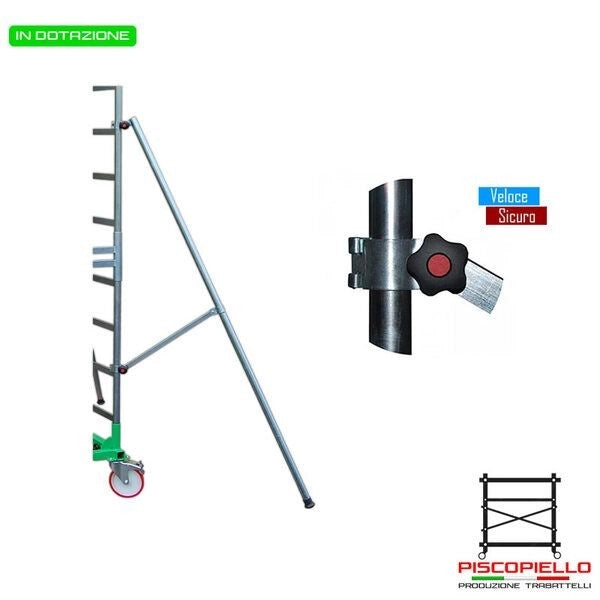 Trabattello METAL5  Altezza  5,30 mt Lavoro