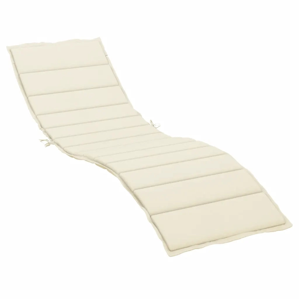 Cuscino per Lettino Crema 200x50x3 cm in Tessuto Oxford 314190