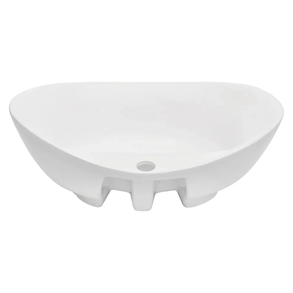 Set Mobili da Bagno | Armadio da bagno 2 pz Ceramica Grigio