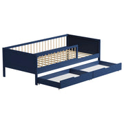 Letto blu scuro per bambini 190x90cm con cassetti ADAM