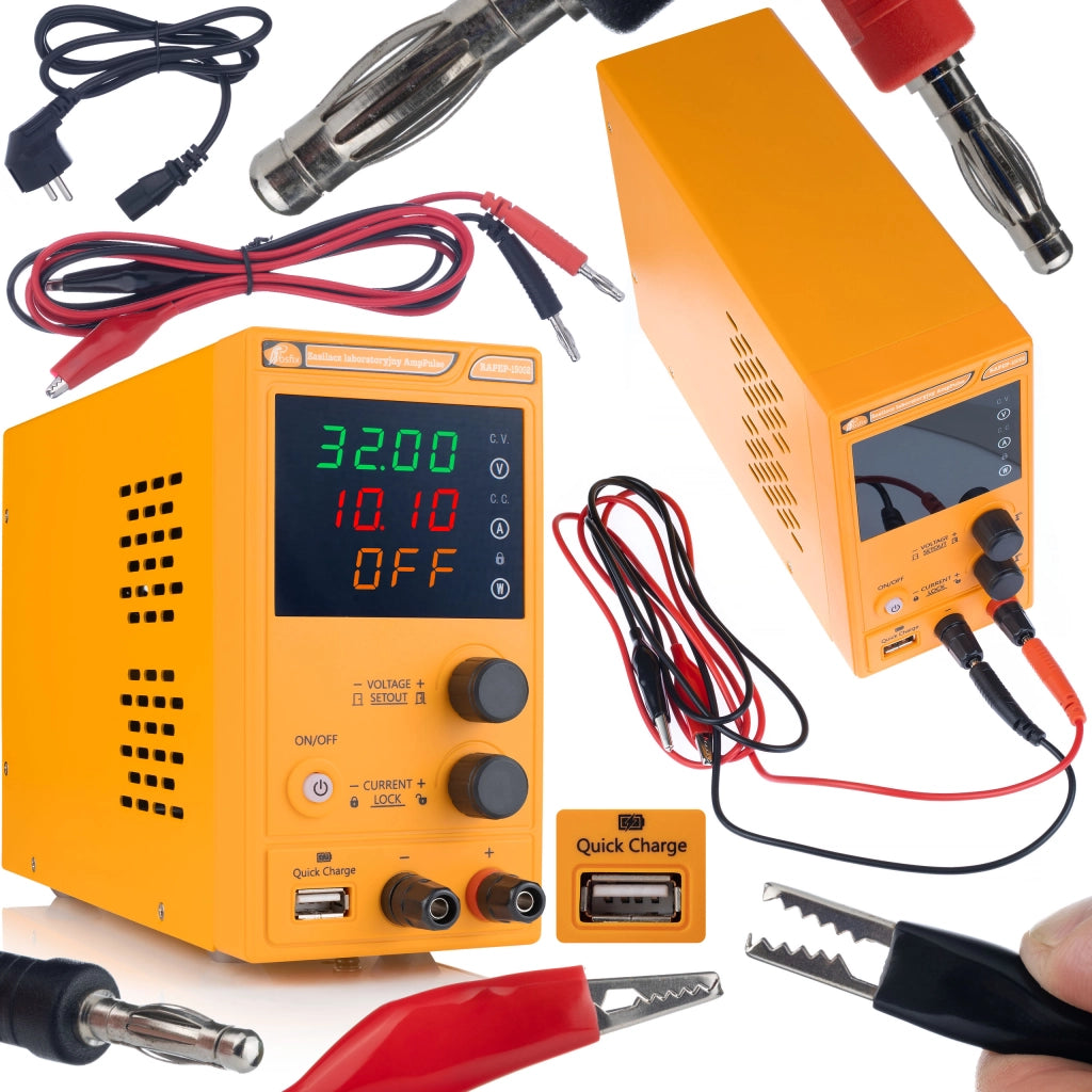 Alimentatore da Laboratorio AmpPulse RAPEP-15002 150V 2A – Precisione Elevata, Display Chiaro, Protezione ROSFIX