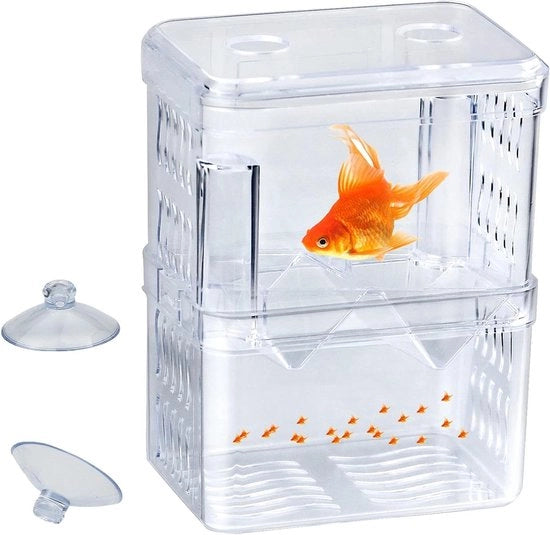 Aquario Fokdoos 135 * 105 * 7 cm | Isolatiedoos Acryl per Pesci da Nido | Brodo di Crescita per Guppy | Incubatore per Pesci Tropici