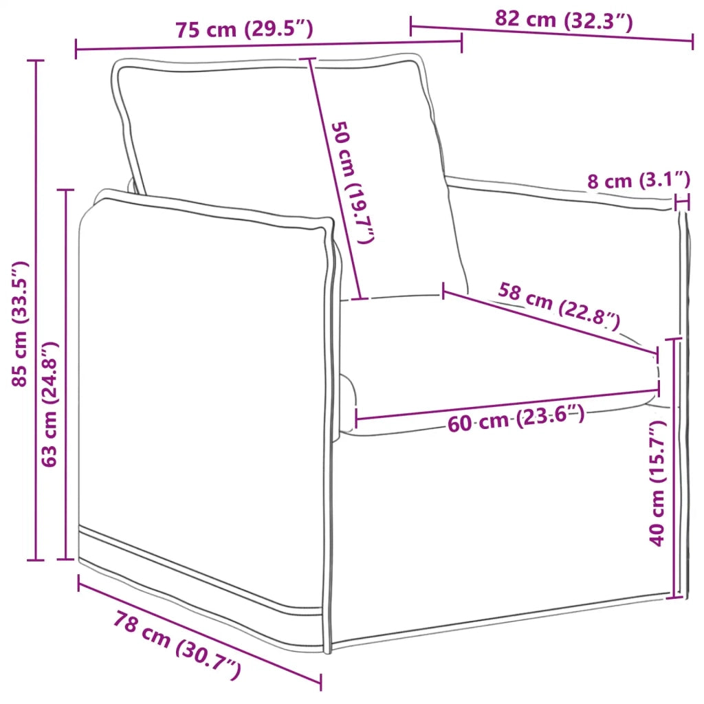 Set di divani 2 pcs Nero 196 x 82 x 85 cm Tessuto 3407613