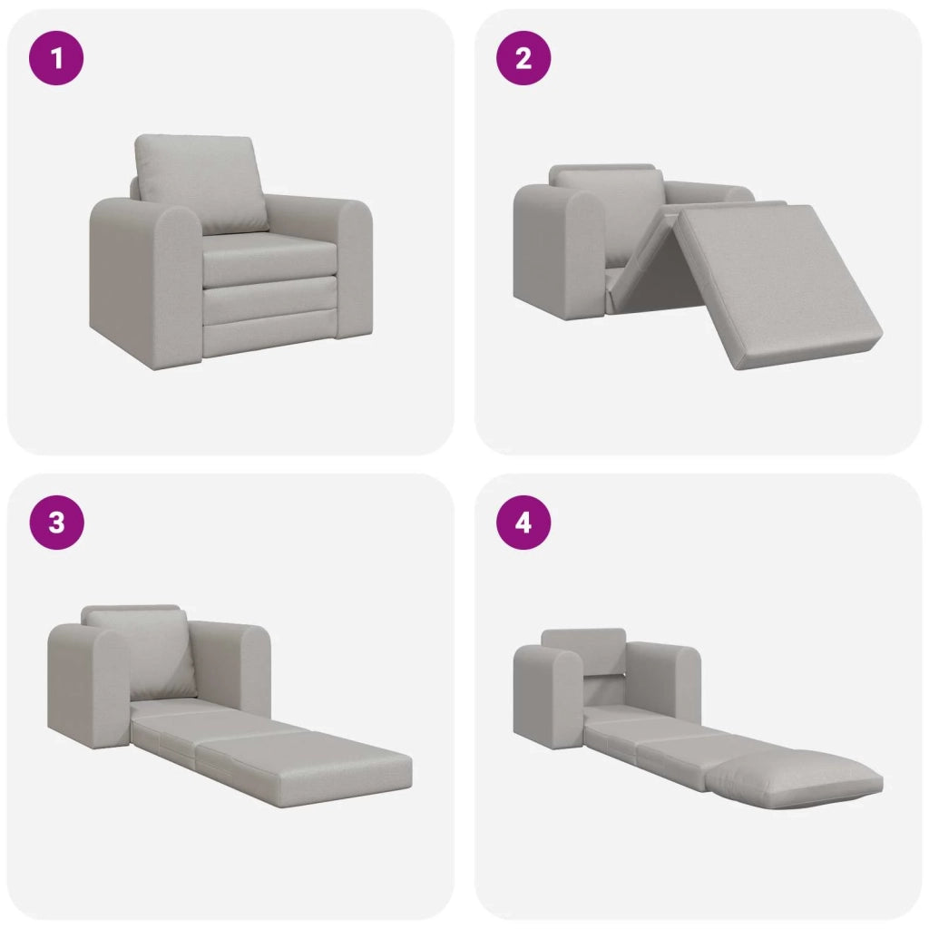 Divano letto Grigio Nuvola 98 x 71 x 83 cm Tessuto 4106664
