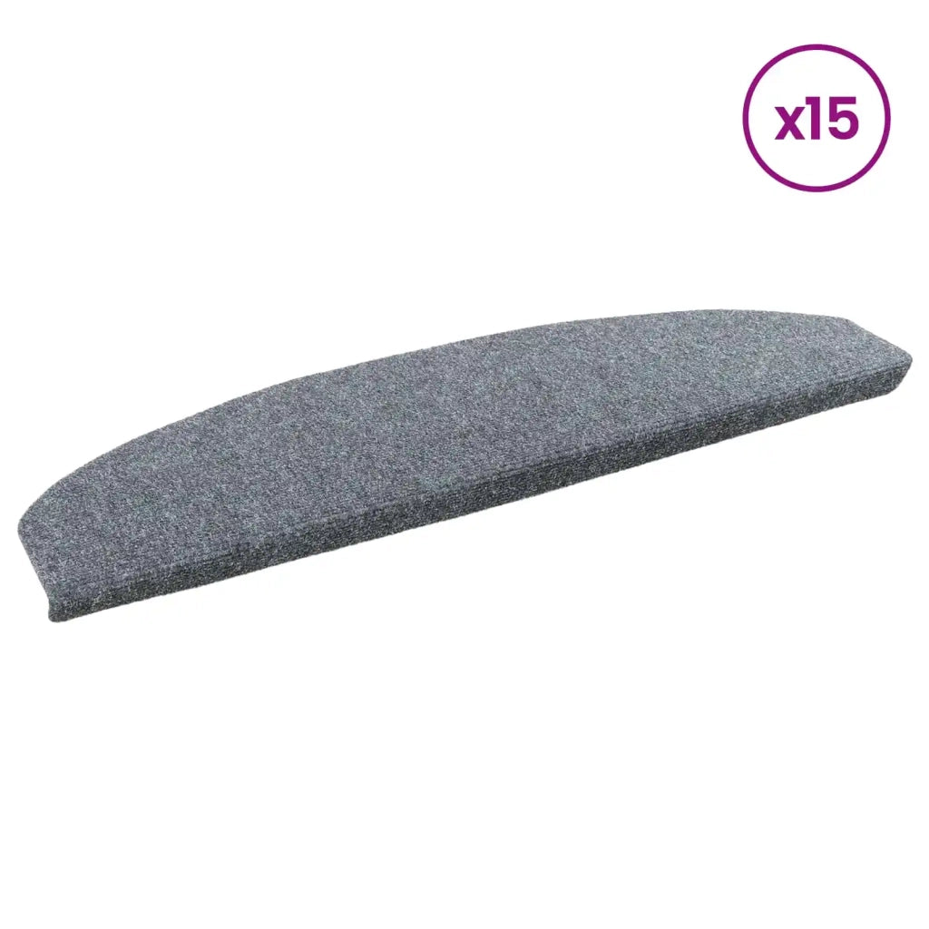 Tappetini per scale autoadesivi 15 pcs Grigio Chiaro 42038667
