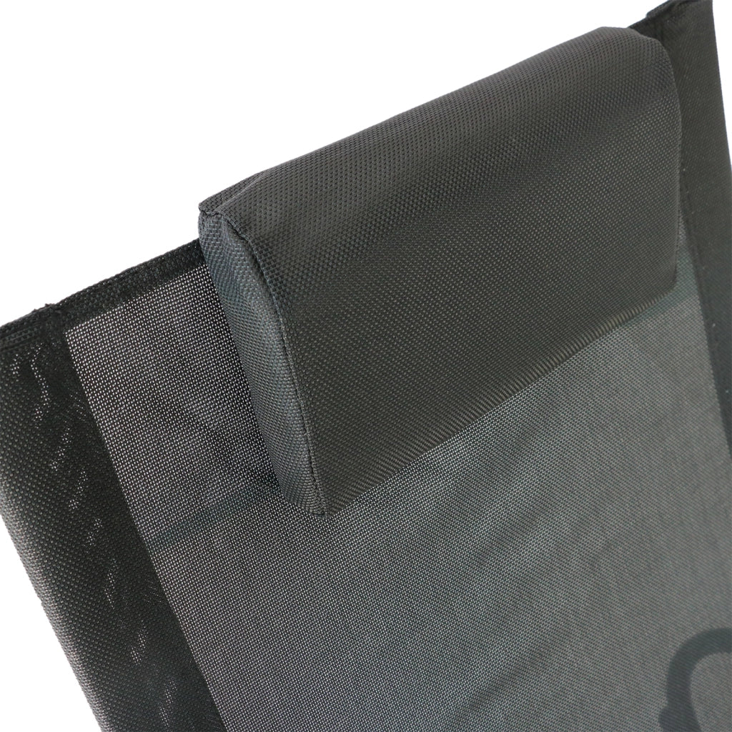 Sdraio da Giardino Zero Gravity con Cuscino ¨C zephmum ¨C Nero 105x62x88cm