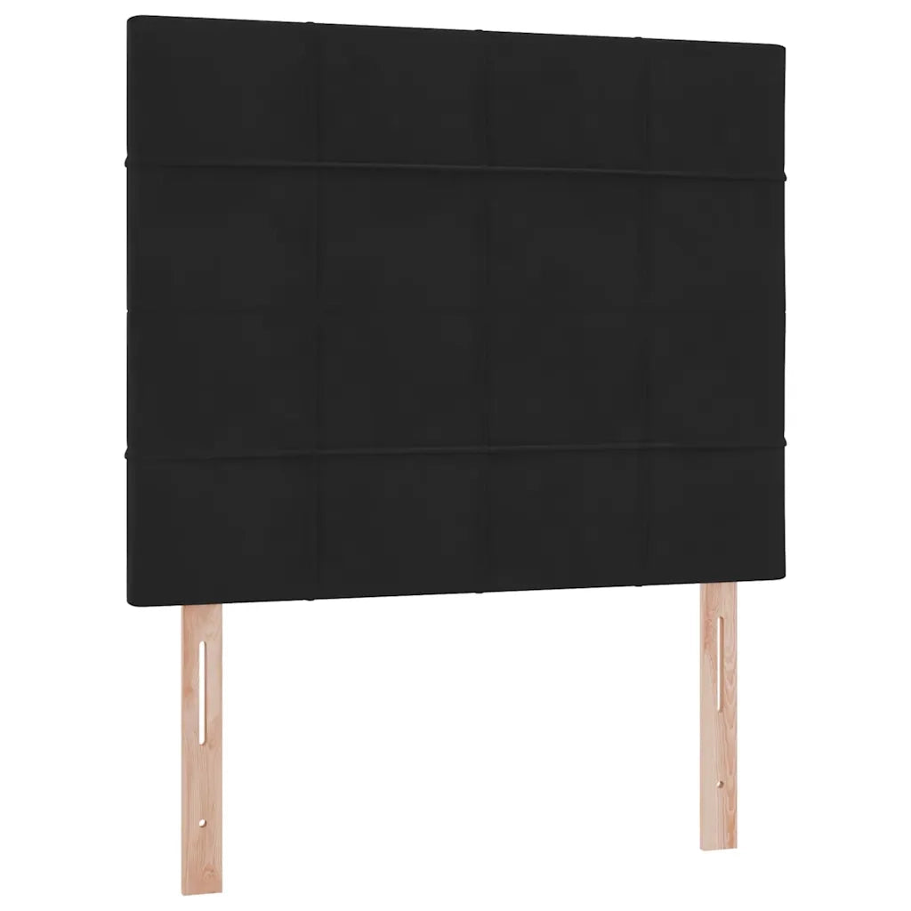 Letto con contenitore e materasso Nero 120 x 200 cm Velluto 3372023