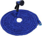 Serpentino per giardino 50 metri espandibile - connettori 8 modulo pistola ad aria - alta pressione d'acqua MIGLIORATA - 5m a 15m - tubo di gomma blu per tubo idraulico per giardino