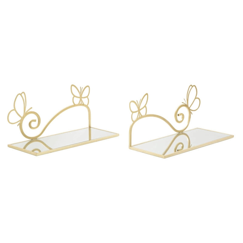 Comodino Mensola Butterfly Coppia cm 41,5x18x21