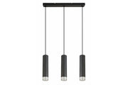 Lampada a sospensione industriale Ina 3xE27 nera Reality