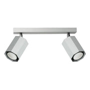 Lampex plafoniera HEX 2 luci grigia in metallo GU10 30 cm