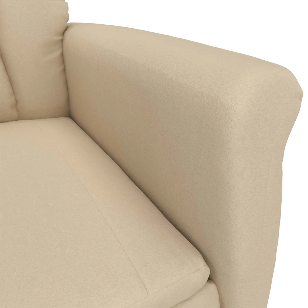 Poltrona | Sedia da massaggio Crema 96.5 x 70.5 x 95 cm Microfibra