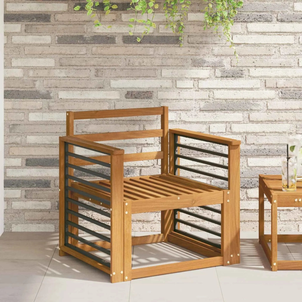 Bracciolo 2 pcs Naturale 60 x 6 x 61 cm 900523