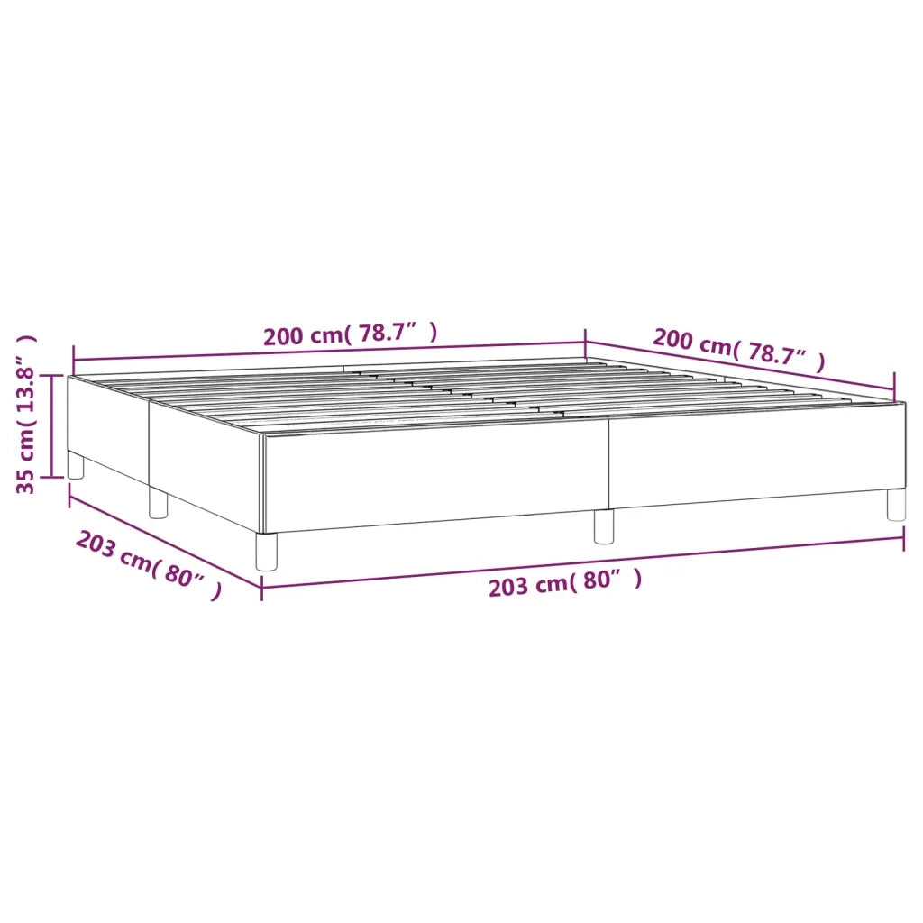 Giroletto senza Materasso Crema 200x200 cm in Tessuto 347194