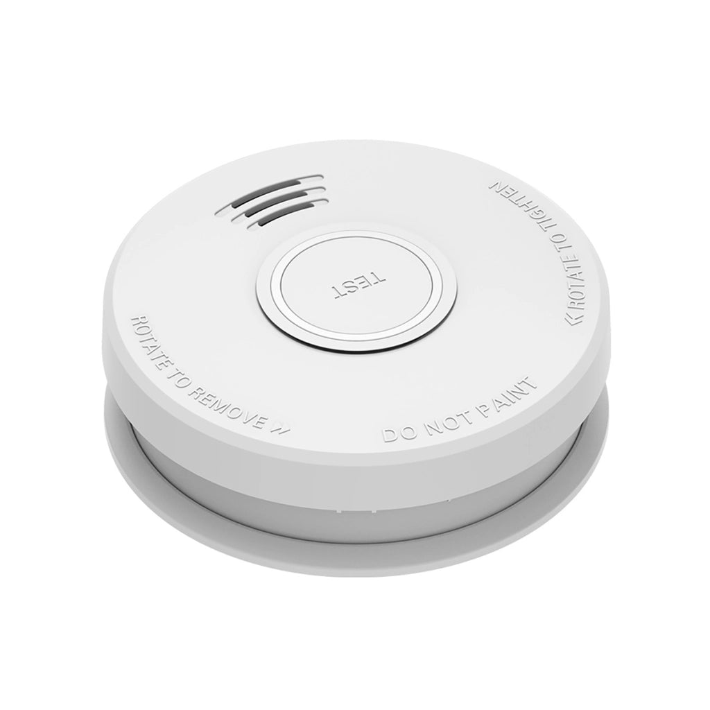 Set di 3 Rilevatori di Fumo 85 dB Autonomi con Batteria 9v Sostituibile da 1 Anno Bianco Alecto