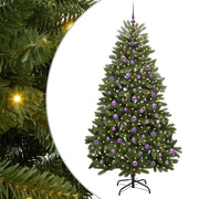 Albero di Natale Artificiale-Albero Natalizio Verde 210 cm PVC e Metallo 597100