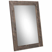 Specchio rettangolare in legno marrone 60x2,5x80h cm