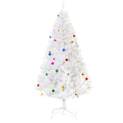 Albero di Natale Artificiale 180 cm 930 Rami Addobbato Bianco