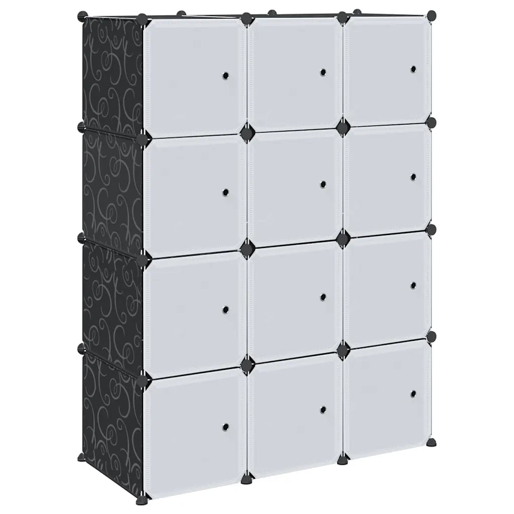 Organizzatore Portaoggetti con 12 Cubi e Aste per Appendere PP 4019582