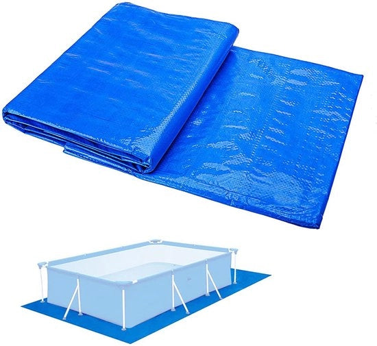 Tappeto per Piscine a Forma Quadrata - Acqua Impermeabile e Protettivo - Blu