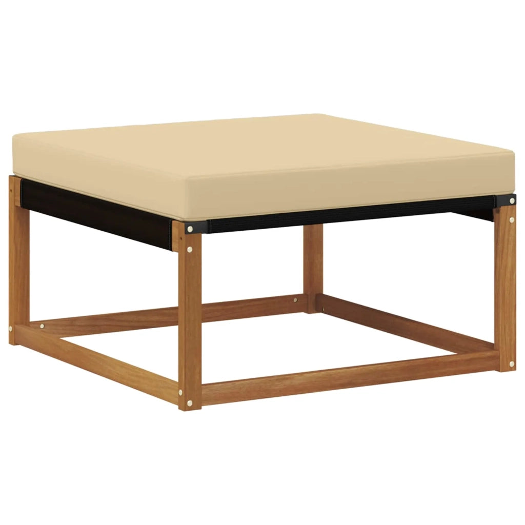 Set di divani da esterno 4 pz Naturale e Beige 3381337