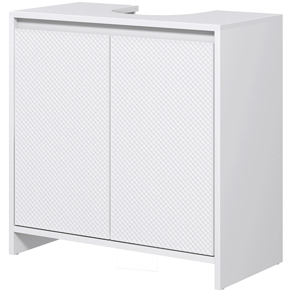 Mobiletto Sottolavabo con Ripiano ¨C Minimal ¨C Bianco 60x30x60 cm