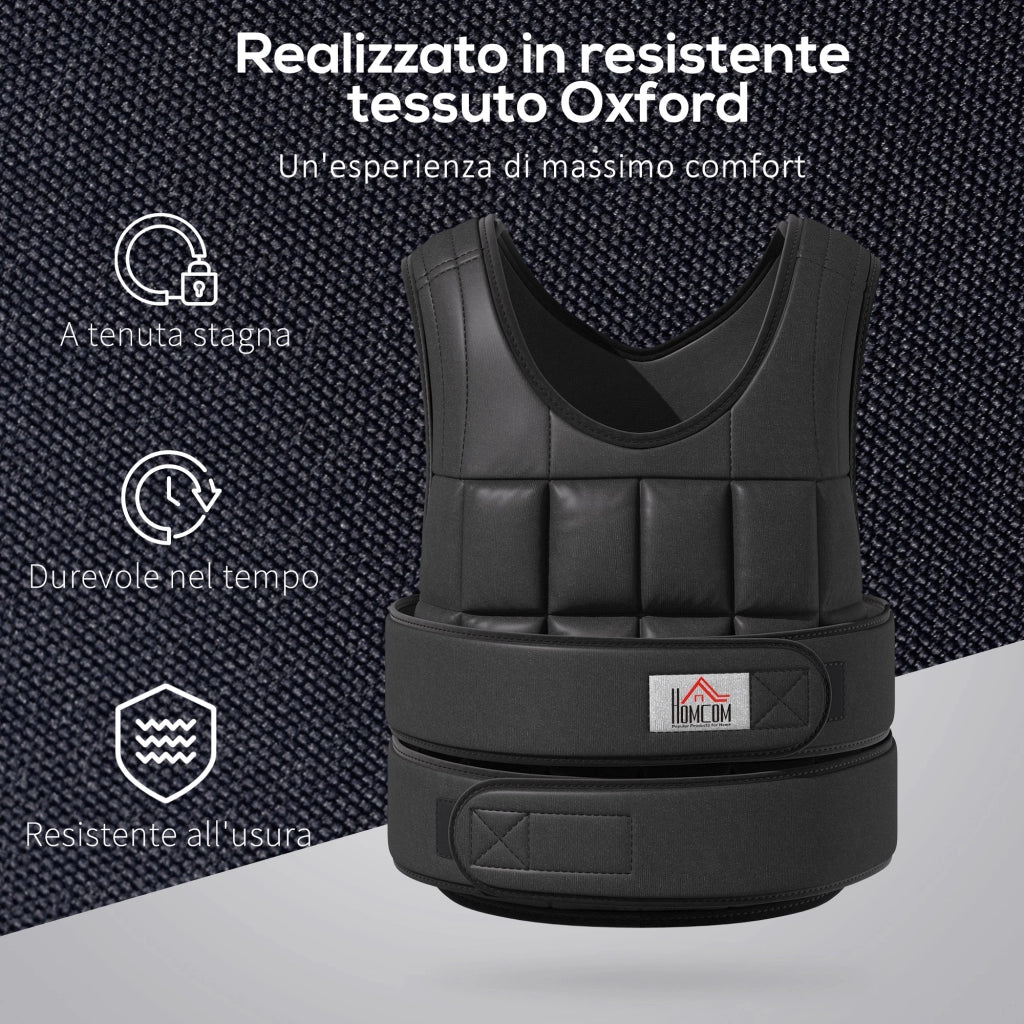 Giubbotto Zavorrato ¨C Minimal ¨C 20kg Nero