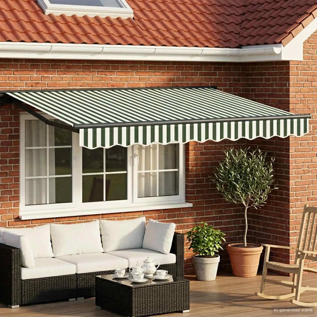 Cornice per Tenda Manuale con LED 3 x 2,5 m 3420818