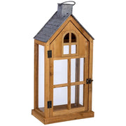 Lanterna in legno 25x15x53h cm