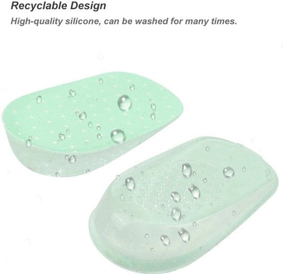 Inlegzoli Elevatori con Schiuma di Supporto morbida e Gomma di Dampening - 2,5 cm