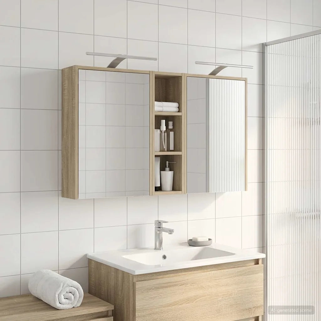 Set di Armadi da Bagno 3 pcs 106 x 16 x 62,5 cm 3403802