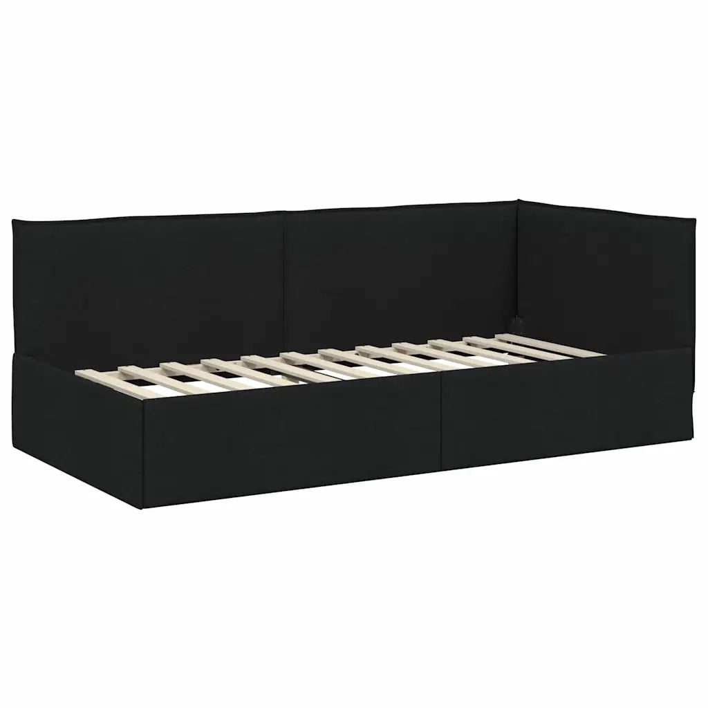 Struttura Letto Angolare con Materasso 2 pcs Verde Velluto