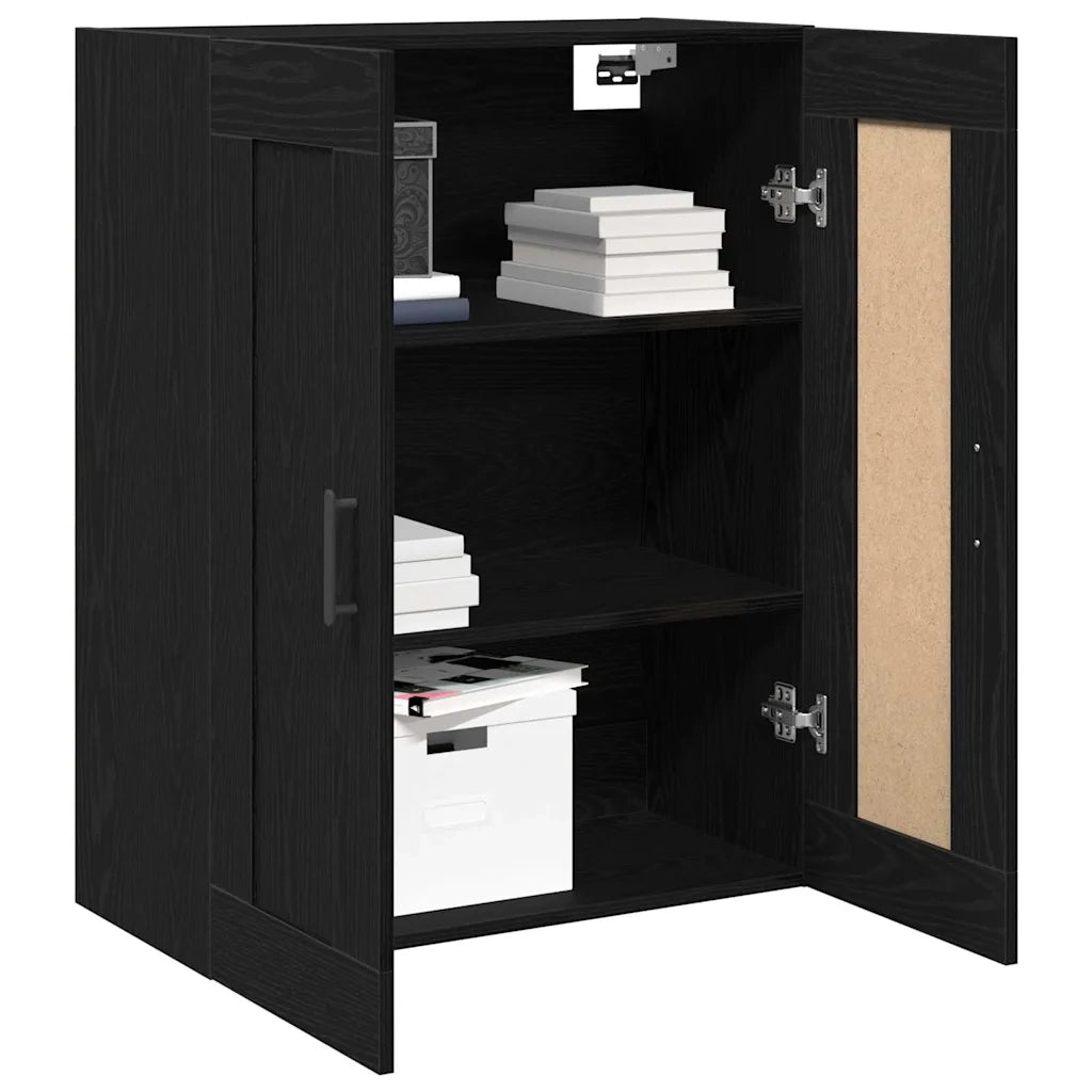 Mobile a muro Rovere Nero 69,5 x 34 x 90 cm Legno multistrato 862950